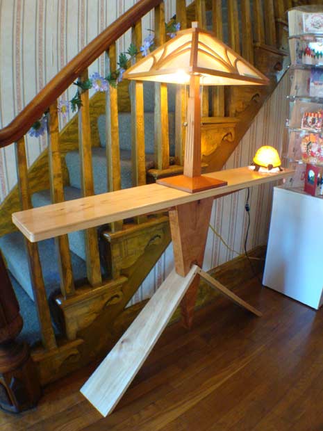 Cherry, Cedar, and Walnut Hall Table 