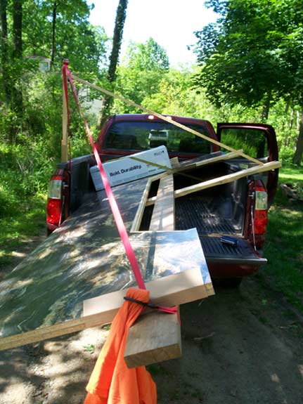 ReedBuild Hauling Countertop to a Job