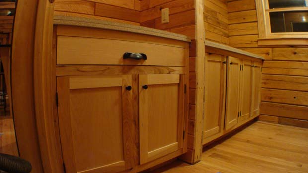 Hand Crafted Solid Hickory Bathroom Vanity Cabinets: Herschboeck