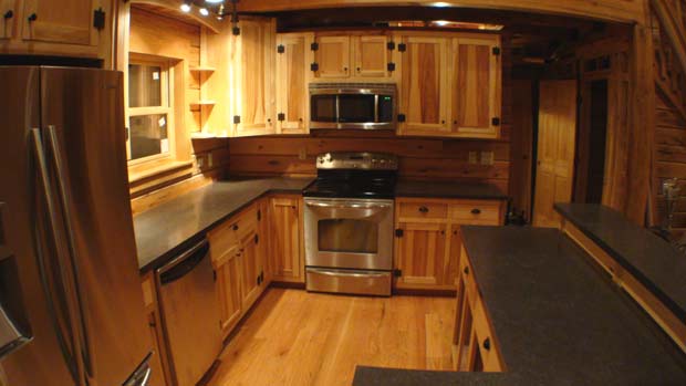 Hand Crafted Solid Hickory Kitchen Cabinets: Hirschboeck