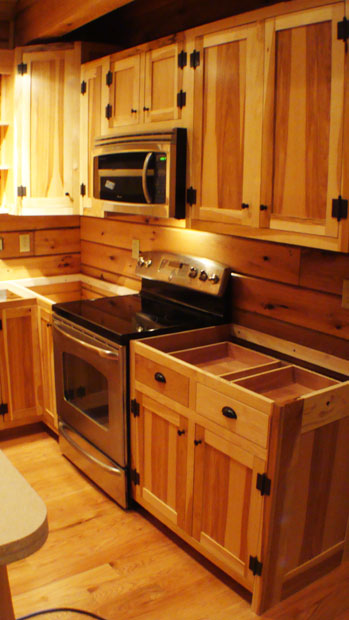 Hand Crafted Soild Hickory Kitchen Cabinets: Hirschboeck