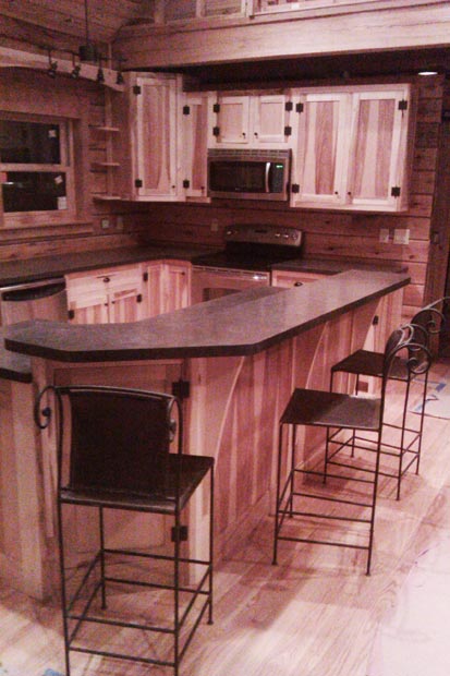 Hand Crafted Soild Hickory Kitchen Cabinets: Hirschboeck