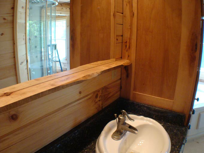 Handcrafted Soild Wood Maple Bathroom Cabinets/Vanity: Mirror Shelf
