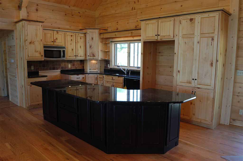 Hand Crafted Solid Pine Kitchen Cabinets: Mitrick