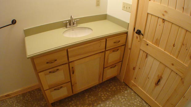 Hand Crafted Solid Poplar Bathroom Vanity Cabinets: Clement