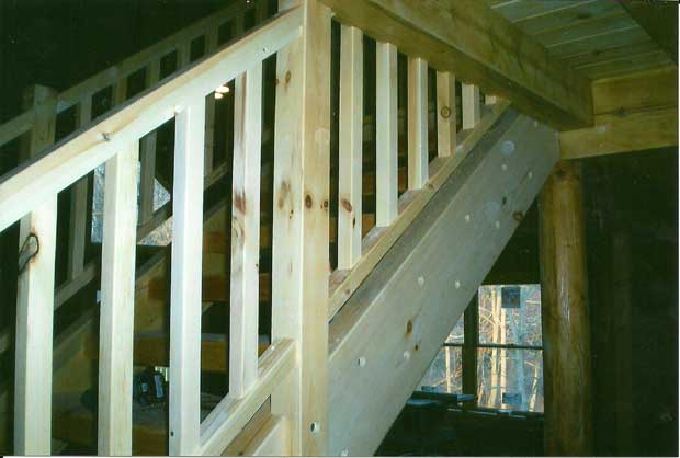 Hand Crafted Solid Pine Straight Staircase: Radar