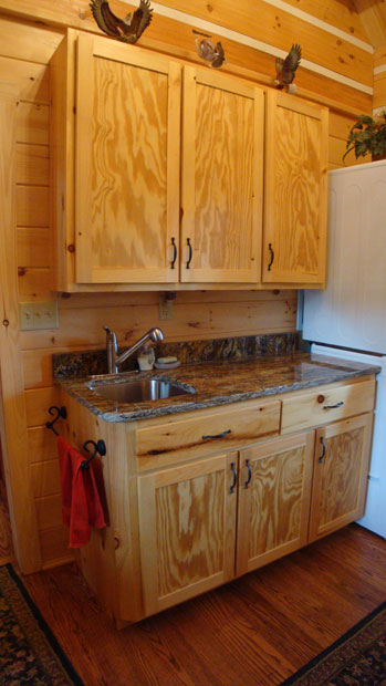 Hand Crafted Solid Pine Laundry Room Cabinets: Shank