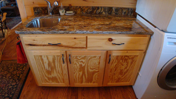 Hand Crafted Solid Pine Laundry Room Base Cabinet: Shank